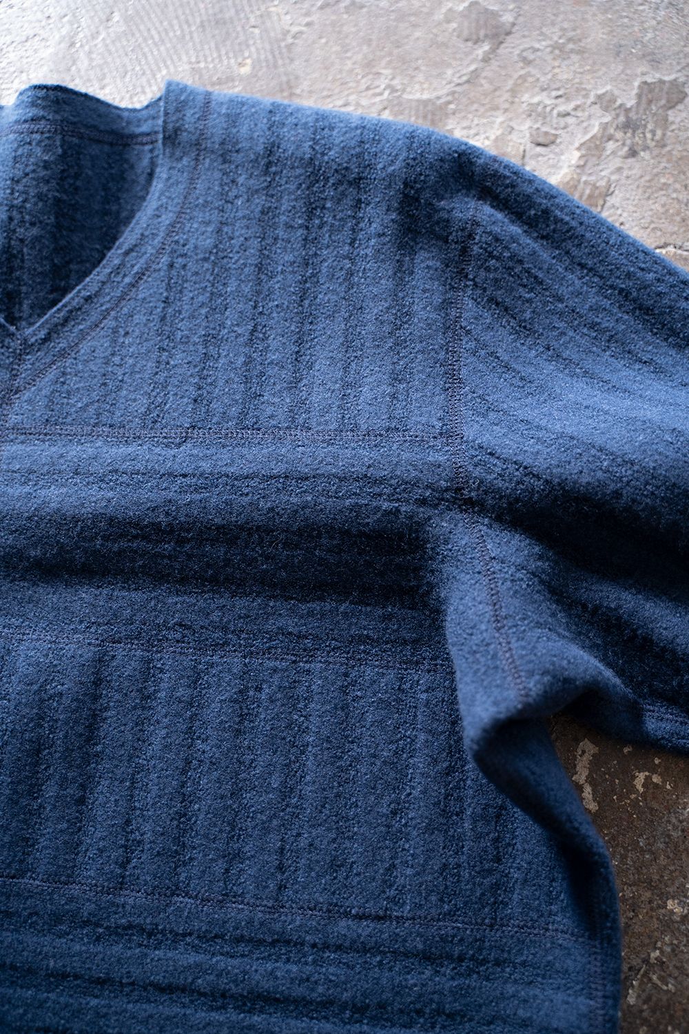 Cale - Wool Felt Stripe Pullover/縮絨ウールストライププルオーバー