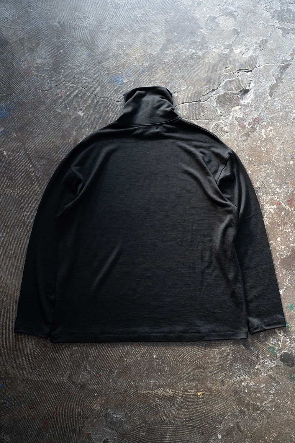 【ラスト1点】【23AW】Washable wool turtle(BLACK)
