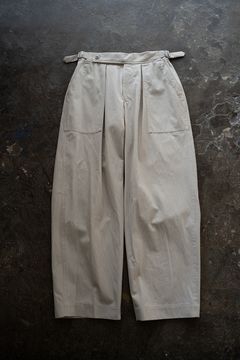 【ラスト1点】【24SS】2-Tack Cotton Nylon Baker Pants/2タックコットンナイロンベイカーパンツ(IVORY)