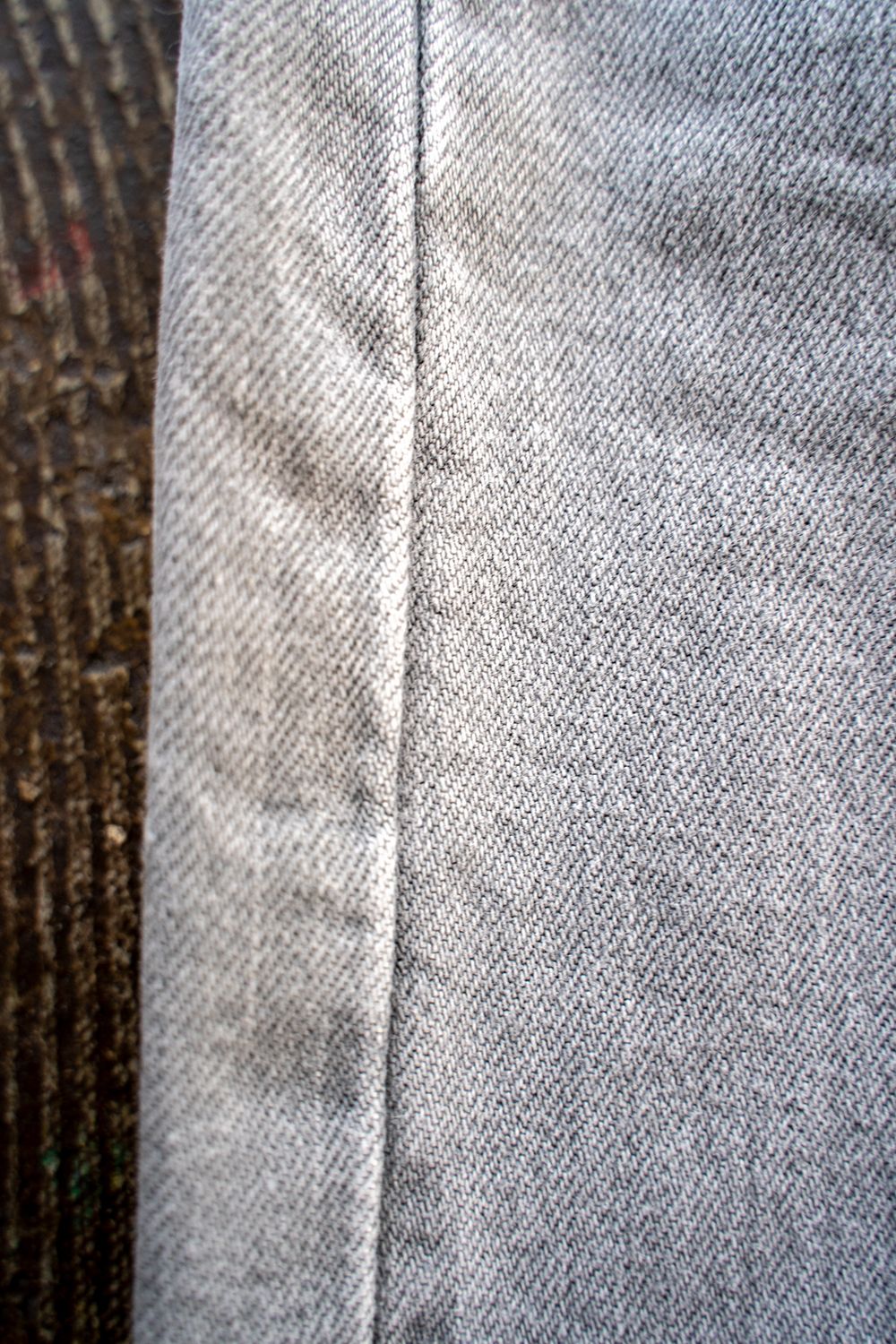 【ラスト1点】グレースビンコットン13.5ozストレートデニム(LIGHT GRAY)