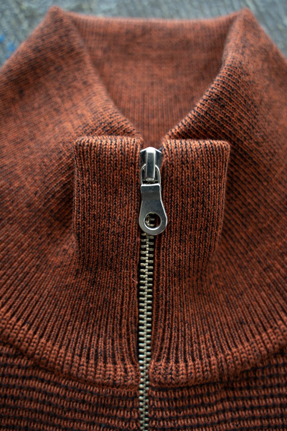 【25AW】Fuyushigure Half Zip Knit(ORANGE)