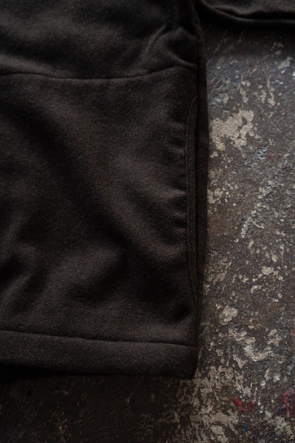 【26AW】カシミア混ジップブルゾン(DARK BROWN)