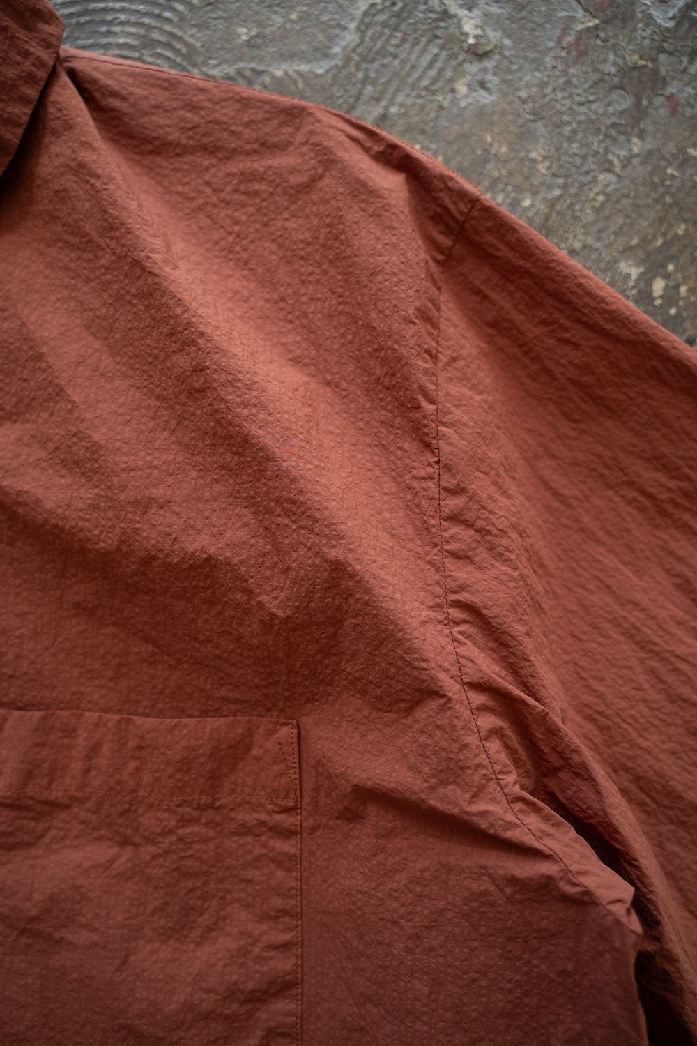 【ラスト1点】【24AW】撥水ナイロンアノラックブルゾン(BRICK)