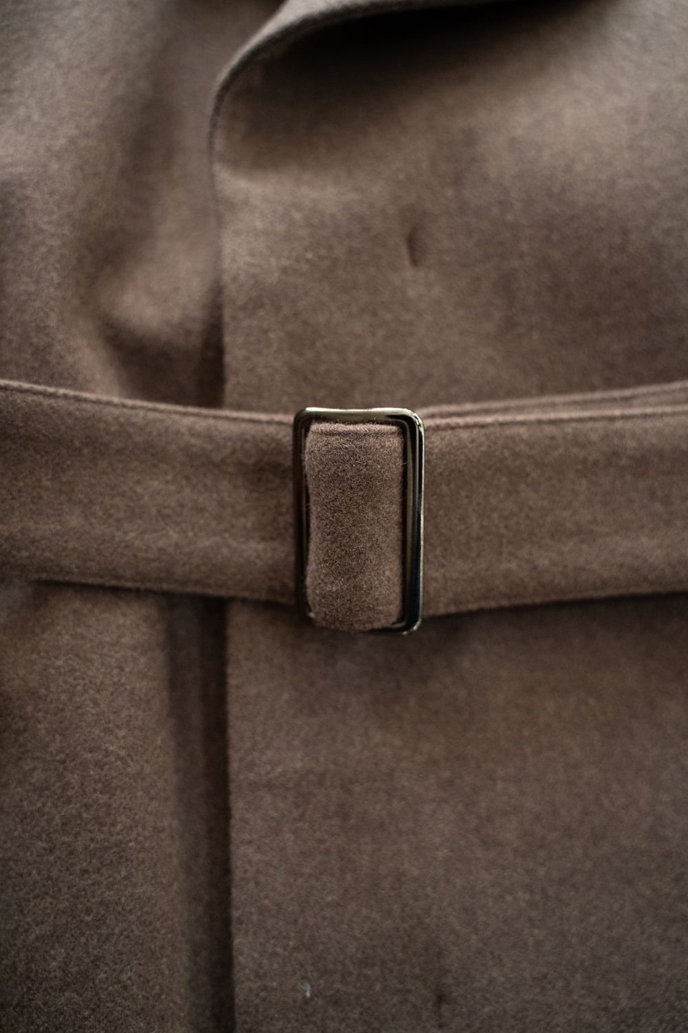 【25AW】Belted Over Coat/ベルテッドオーバーコート(BROWN)