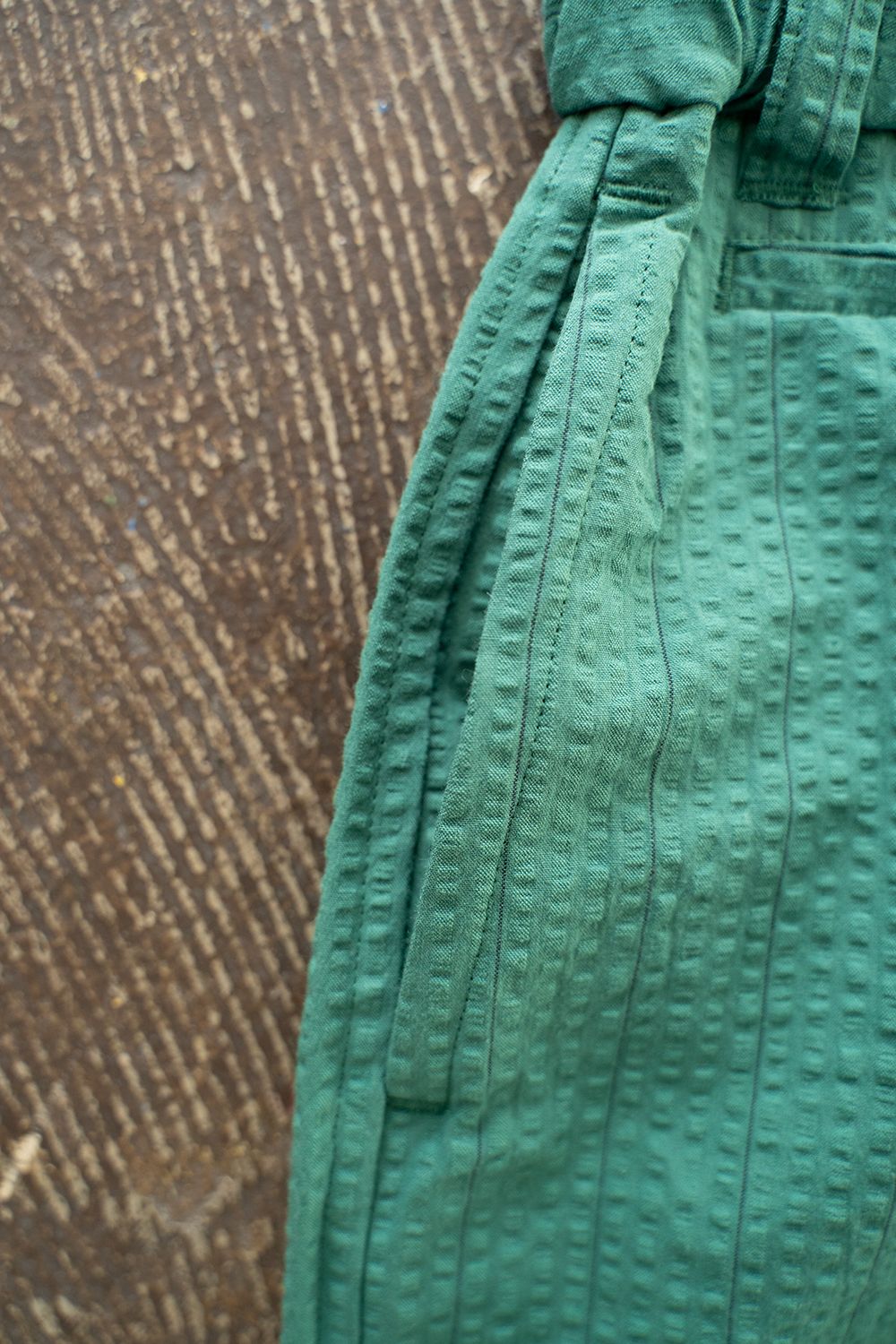 【ラスト1点】【23SS】"week s/s"pajama【セットアップ】(GREEN×BLACK)