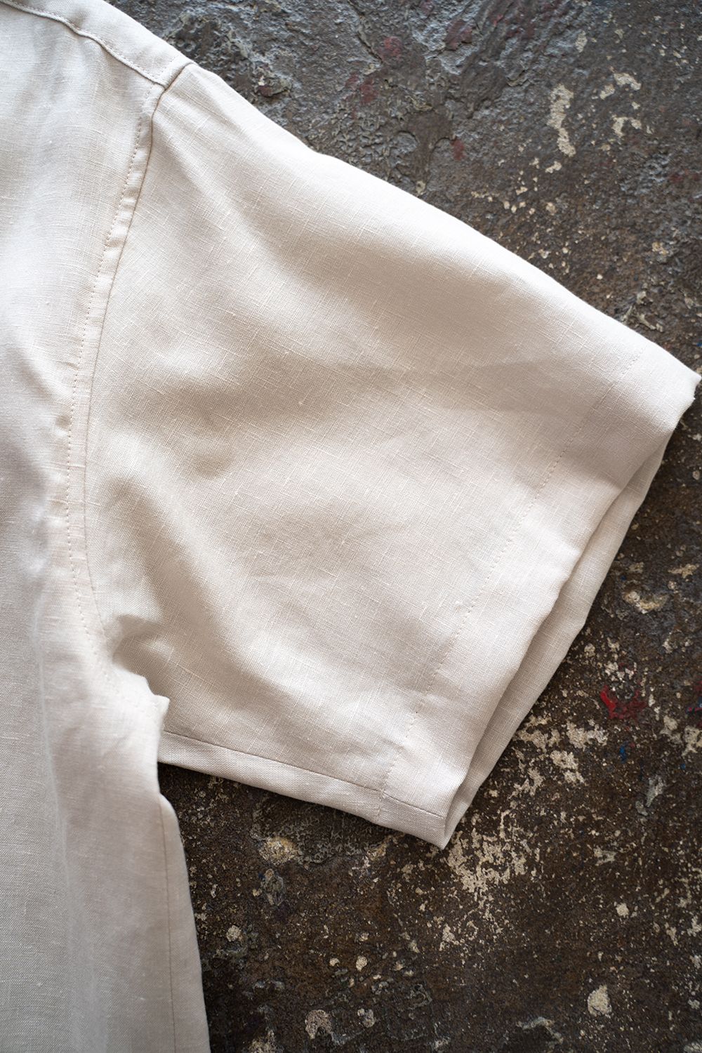 juha - 【ラスト1点】【22SS】French Linen Open Collar Shirt