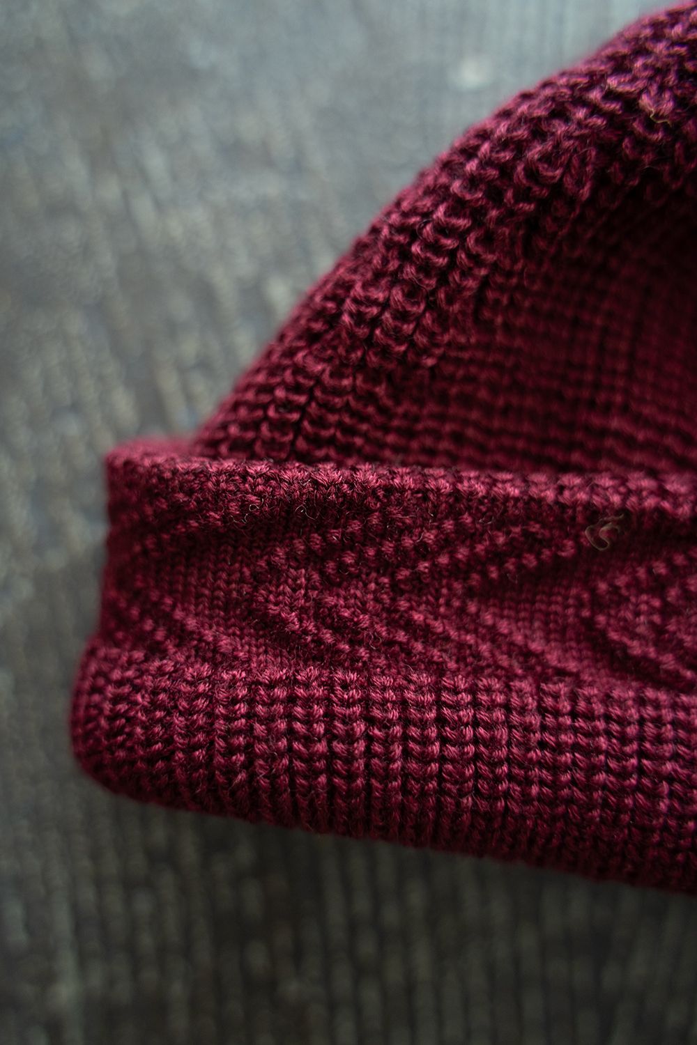 【23AW】Yagasuri Knit Cap(BURGUNDY)