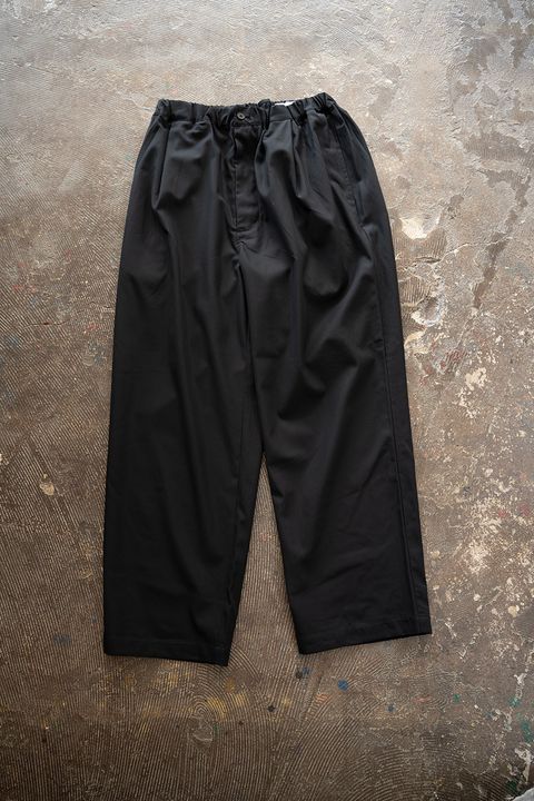 【26AW】コットンギャバジンイージーパンツ(INK BLACK)