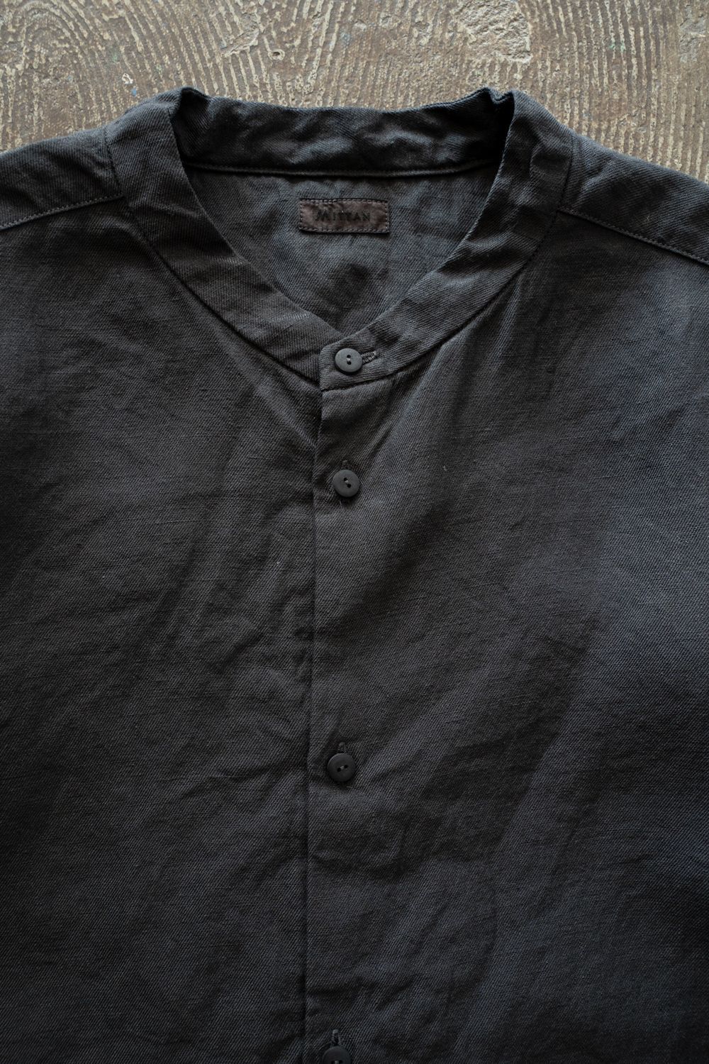 和紙大麻シャツ(墨黒)