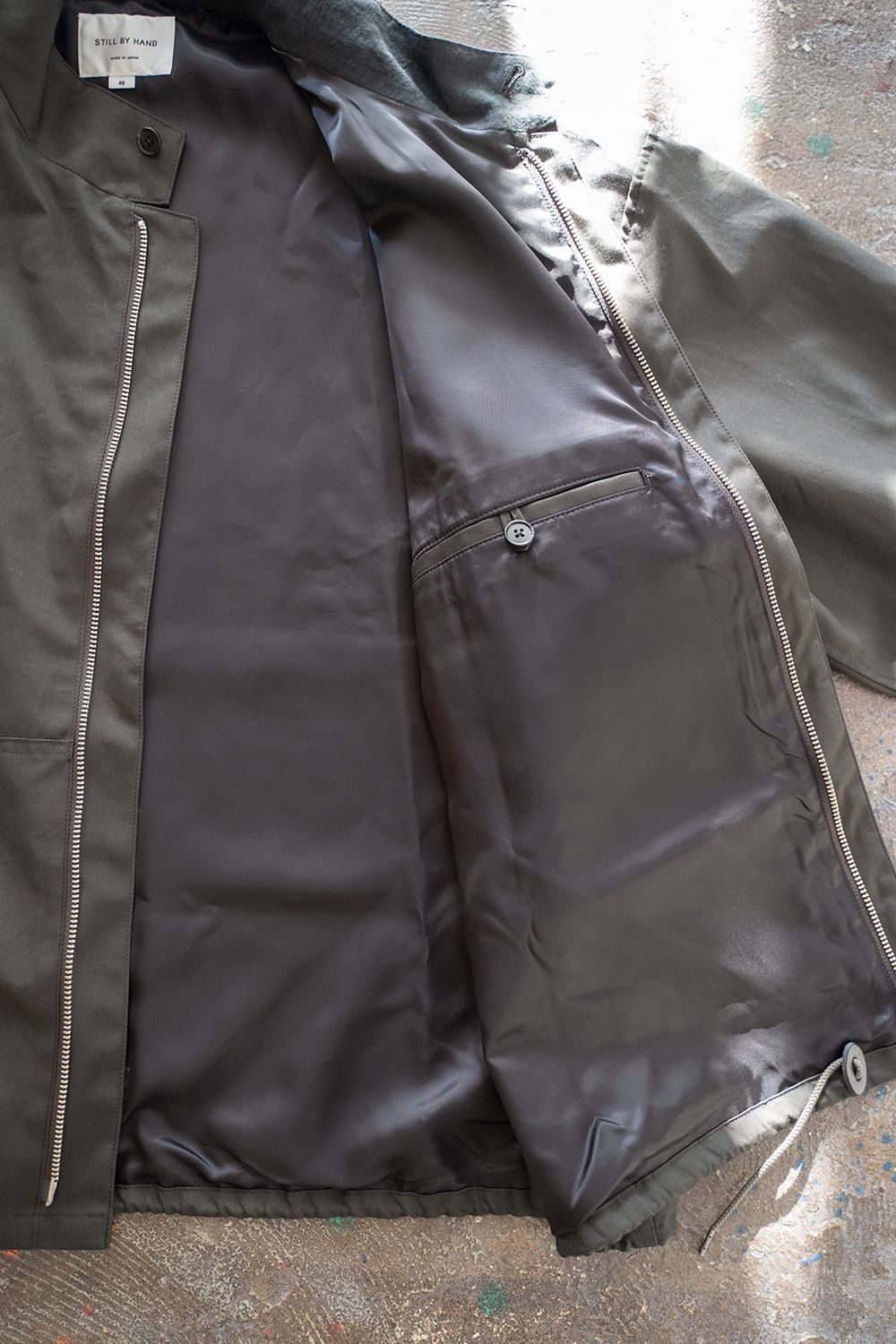 【ラスト1点】【22AW】甘撚りオックスショートブルゾン(CHARCOAL)