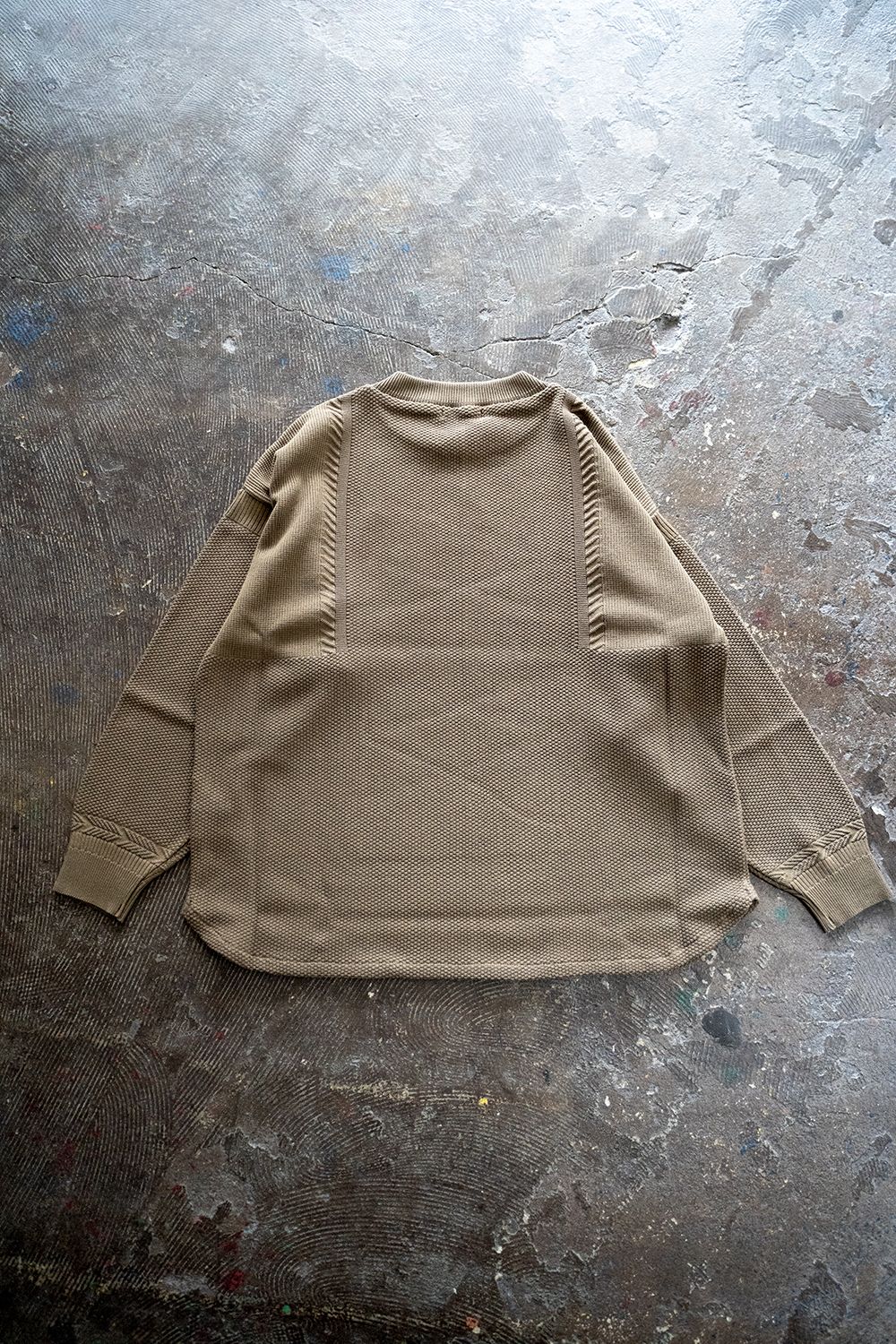 YASHIKI - 【22SS】Rekihama Knit(KHAKI BEIGE) | Salty