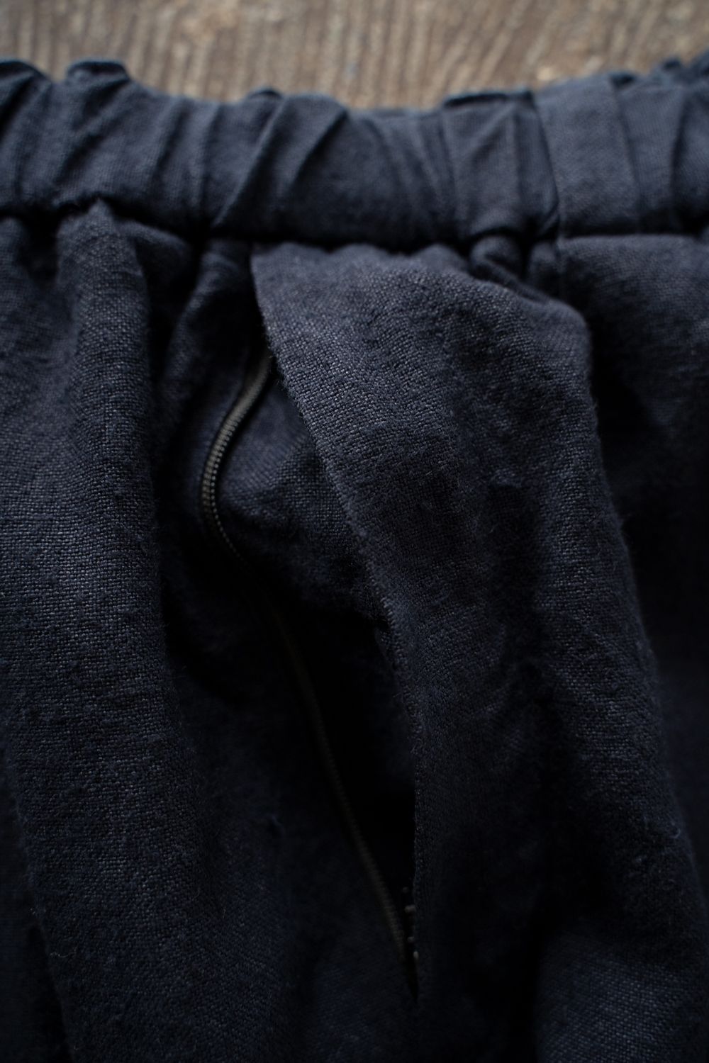 起毛大麻パンツ(濃紺)