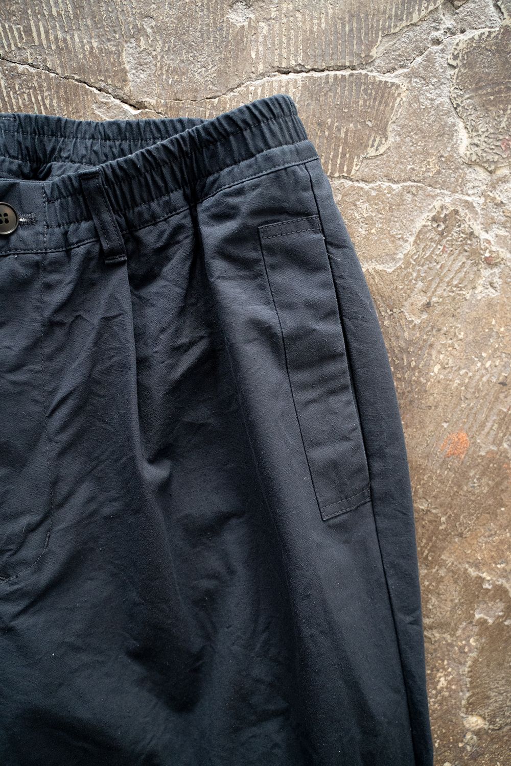 【ラスト1点】【22SS】シルク混イージーパンツ(NAVY)
