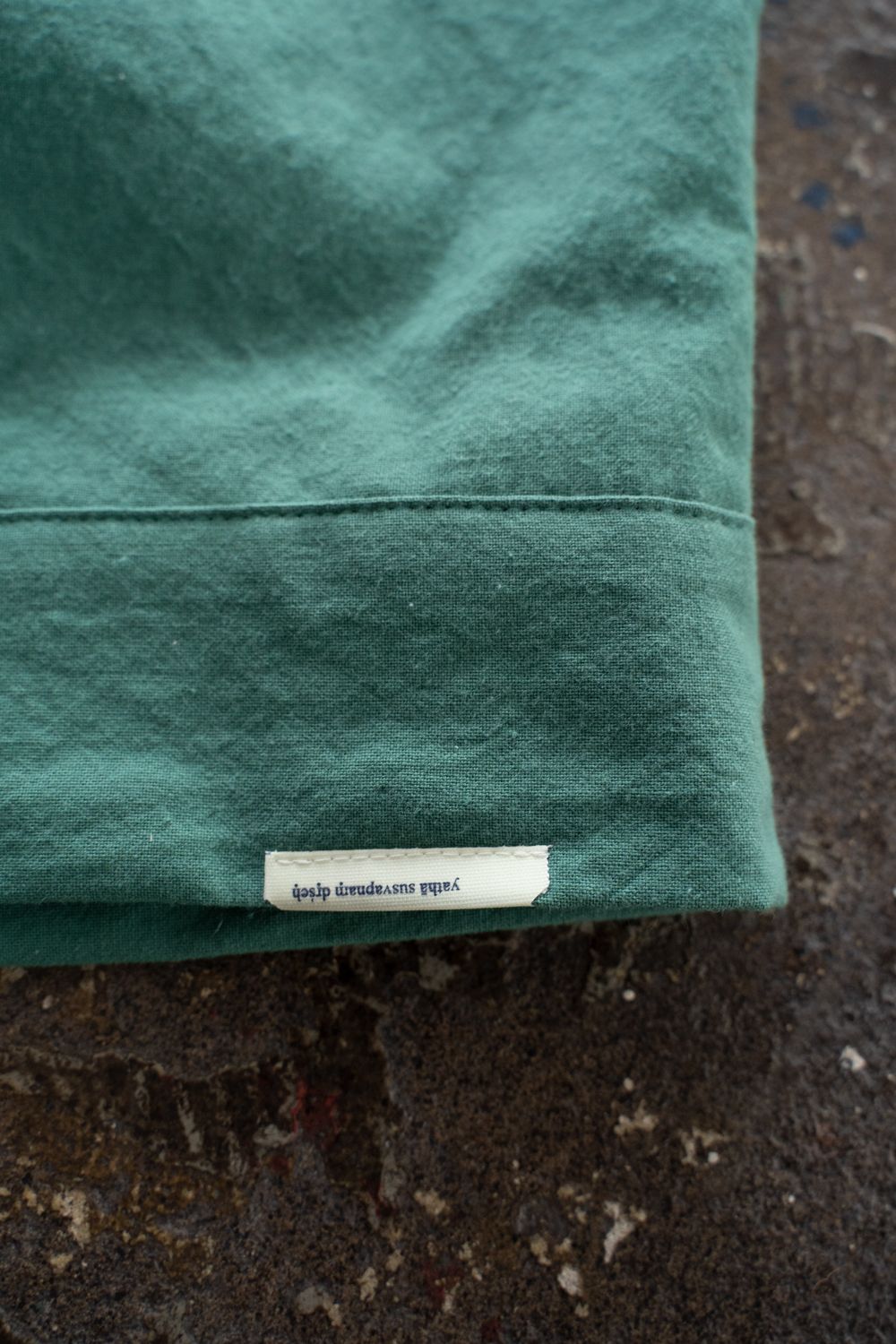 【26SS】"joint(short)"pajama【オールインワン】(washed light cotton GREEN)