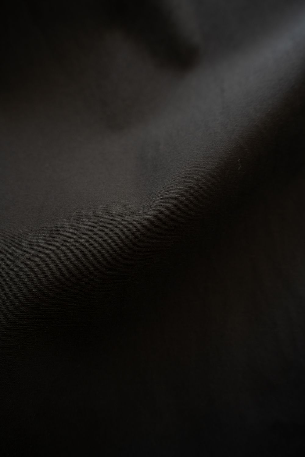 【26SS】キュプラ×コットンプルオーバーシャツ(INK BLACK)