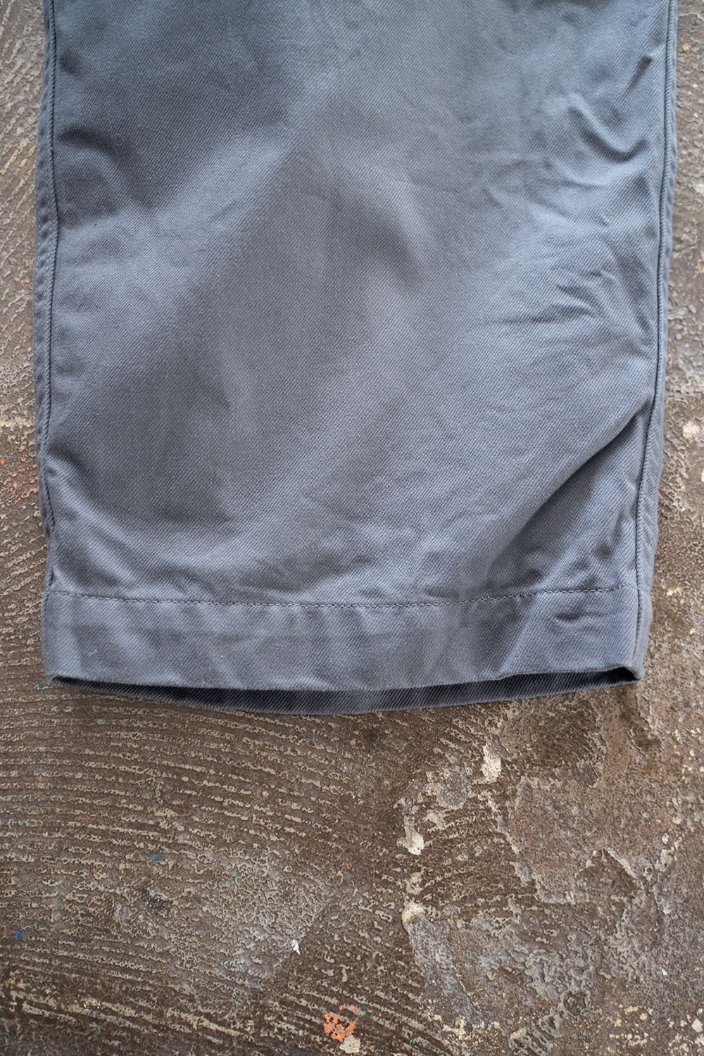 【ラスト1点】【23SS】コットンドリルワイドパンツ(BLUE GRAY)