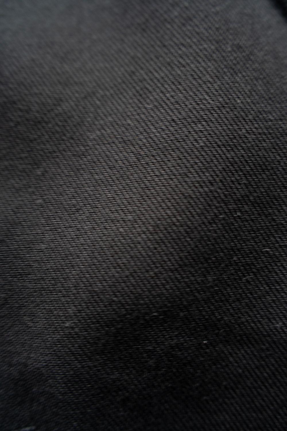 【25AW】コットン×ポリエステルショートブルゾン(BLACK)