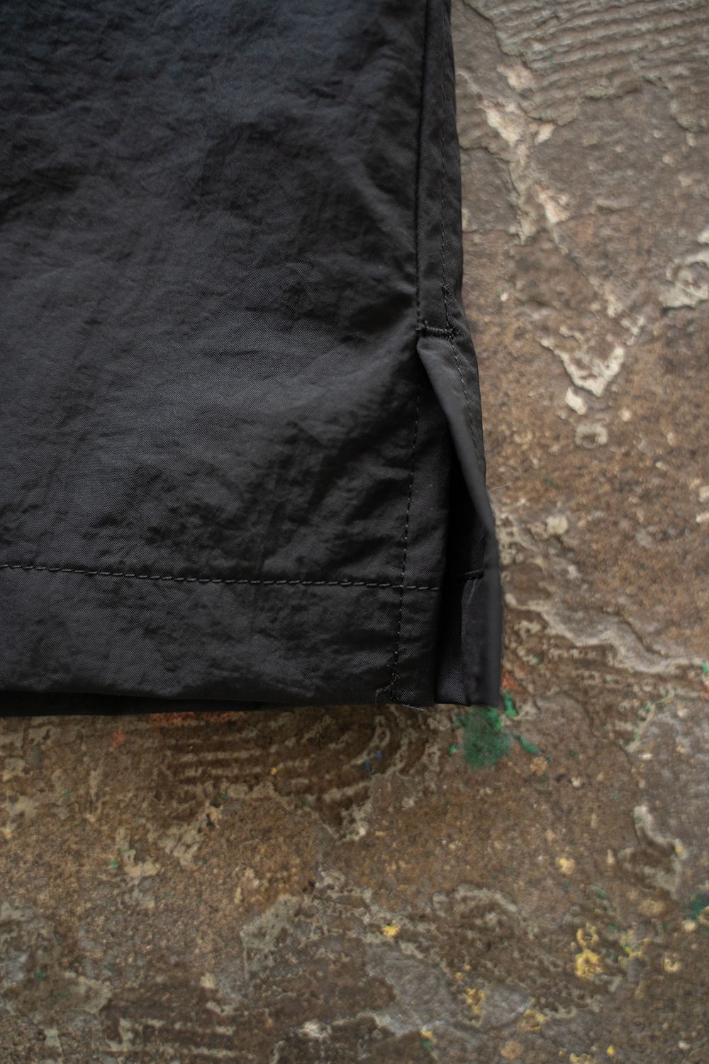 【ラスト1点】【25SS】ナイロン胸ポケット半袖シャツ(INK BLACK)
