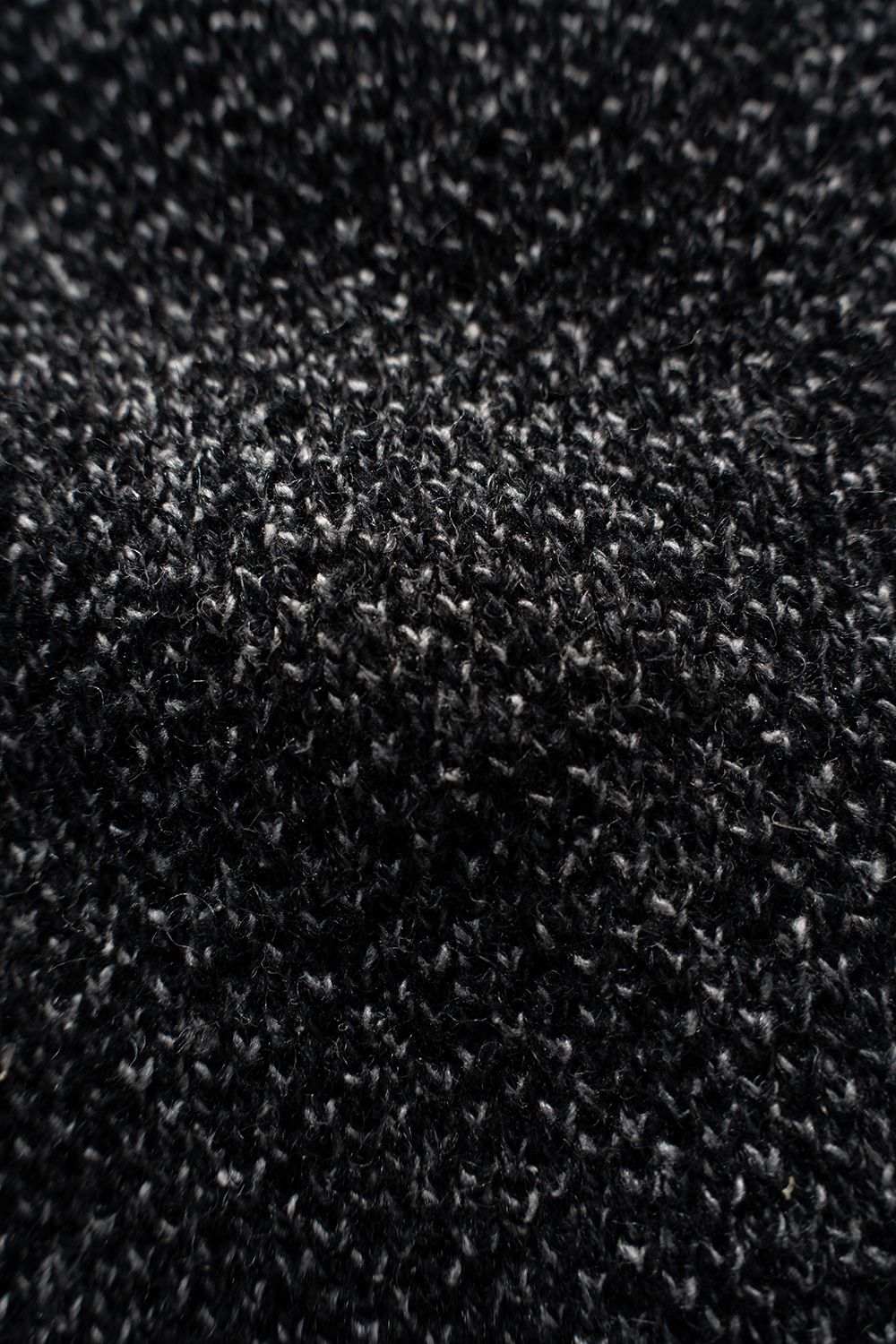 【26AW】ラムウール×ローシルクメランジニット(MELANGE BLACK)