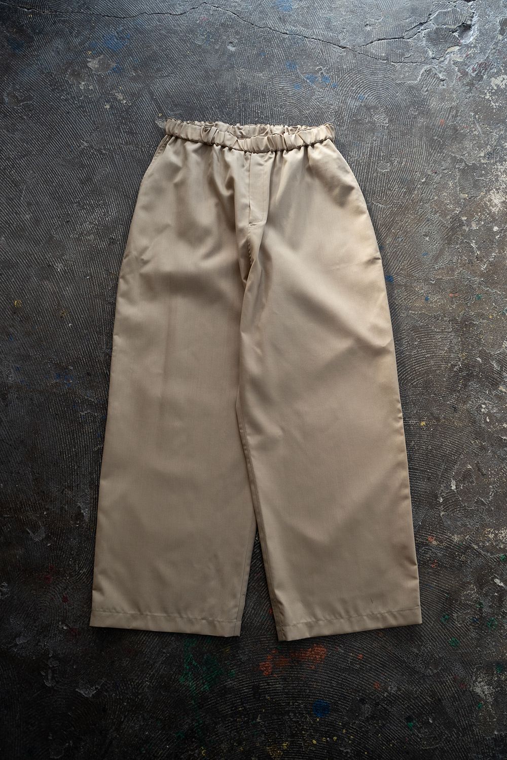 【ラスト1点】エアリーウールワイドパンツ(薄茶)