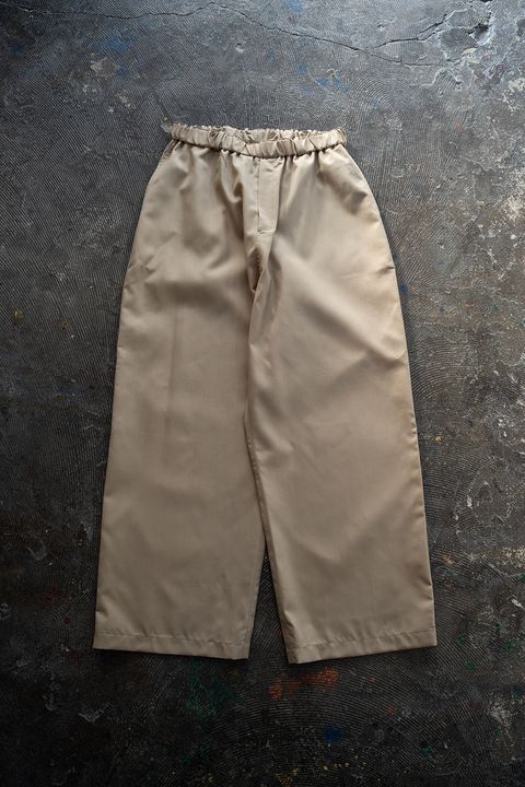 【ラスト1点】エアリーウールワイドパンツ(薄茶)