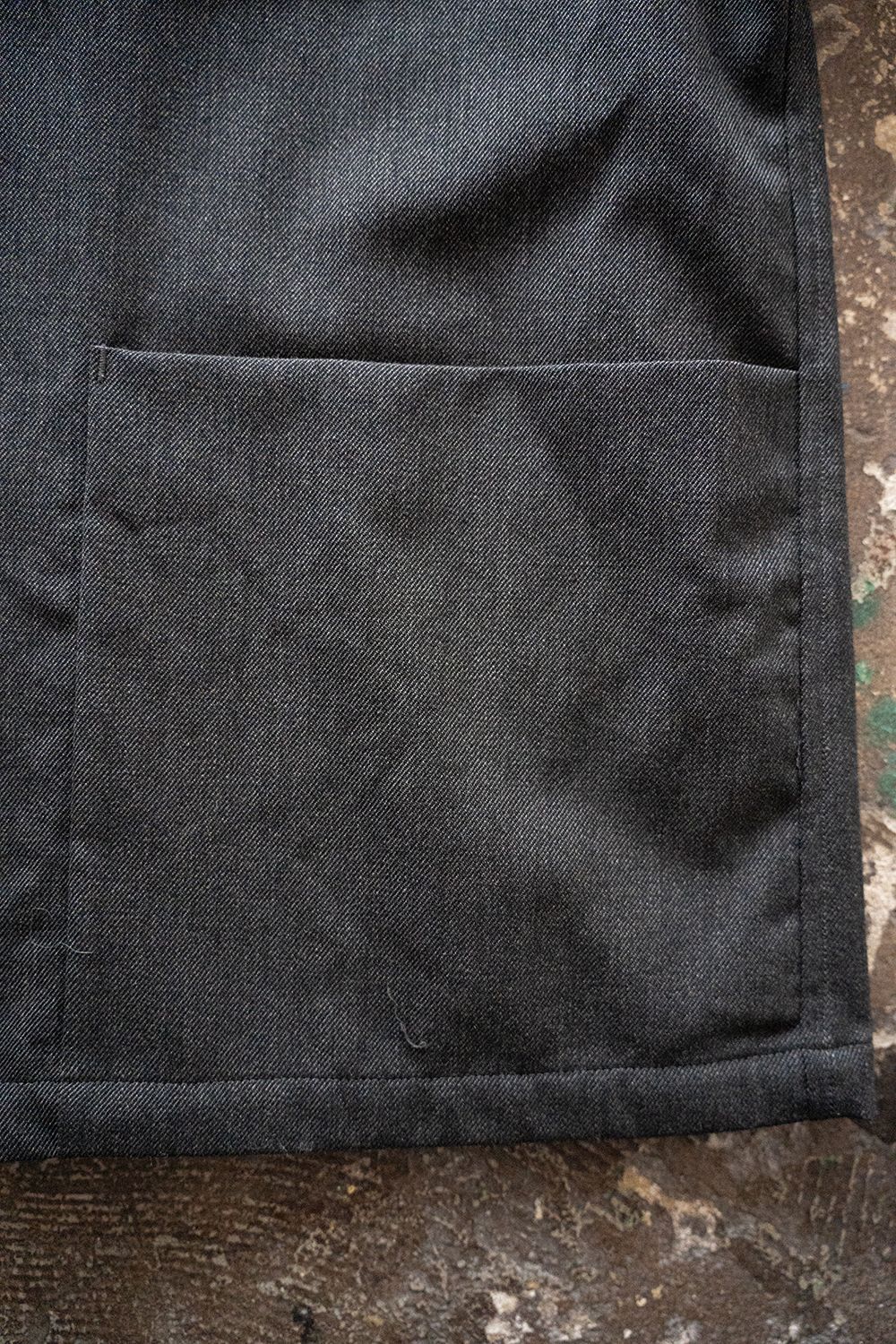 【25AW】ウールサージカバーオール(CHARCOAL)