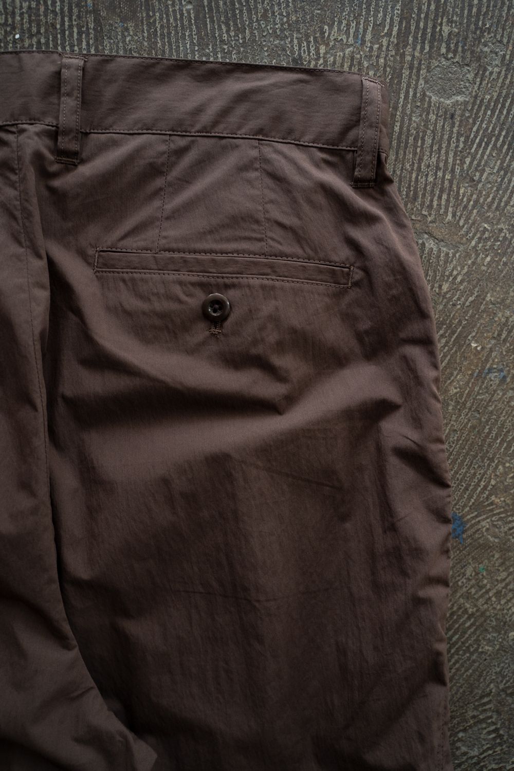 【26SS】2-Tack Puckering Wide Pants/2タックパッカリングワイドパンツ(BROWN)