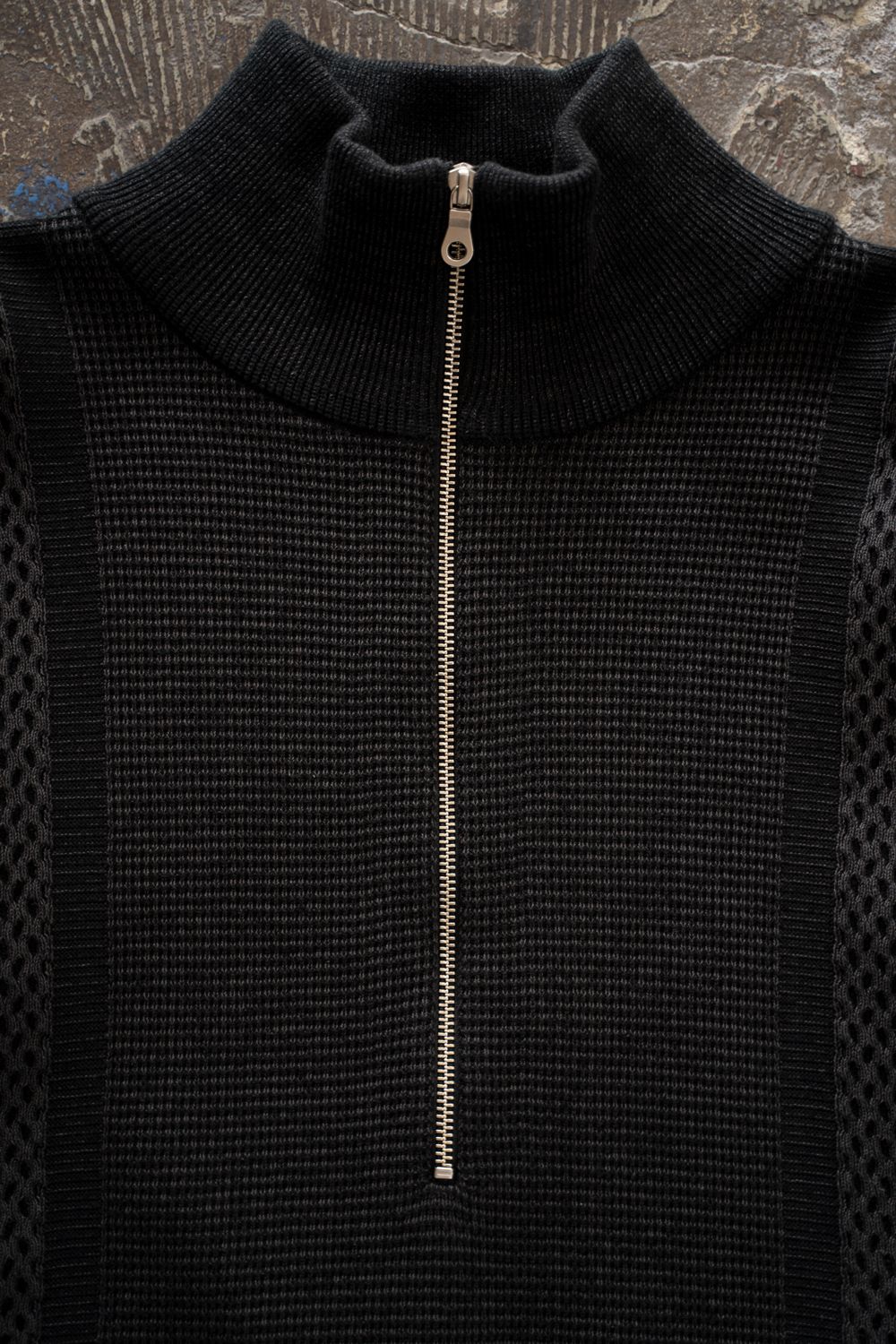 【26AW】Karita Half Zip Knit(BLACK)