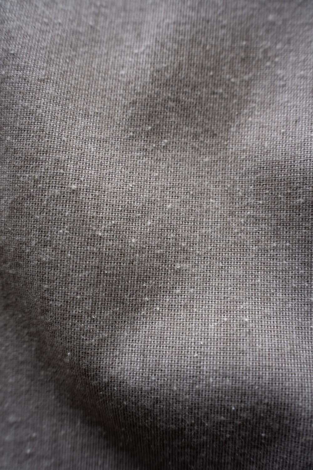【26AW】コットン×シルクバンドカラーシャツ(GREY)