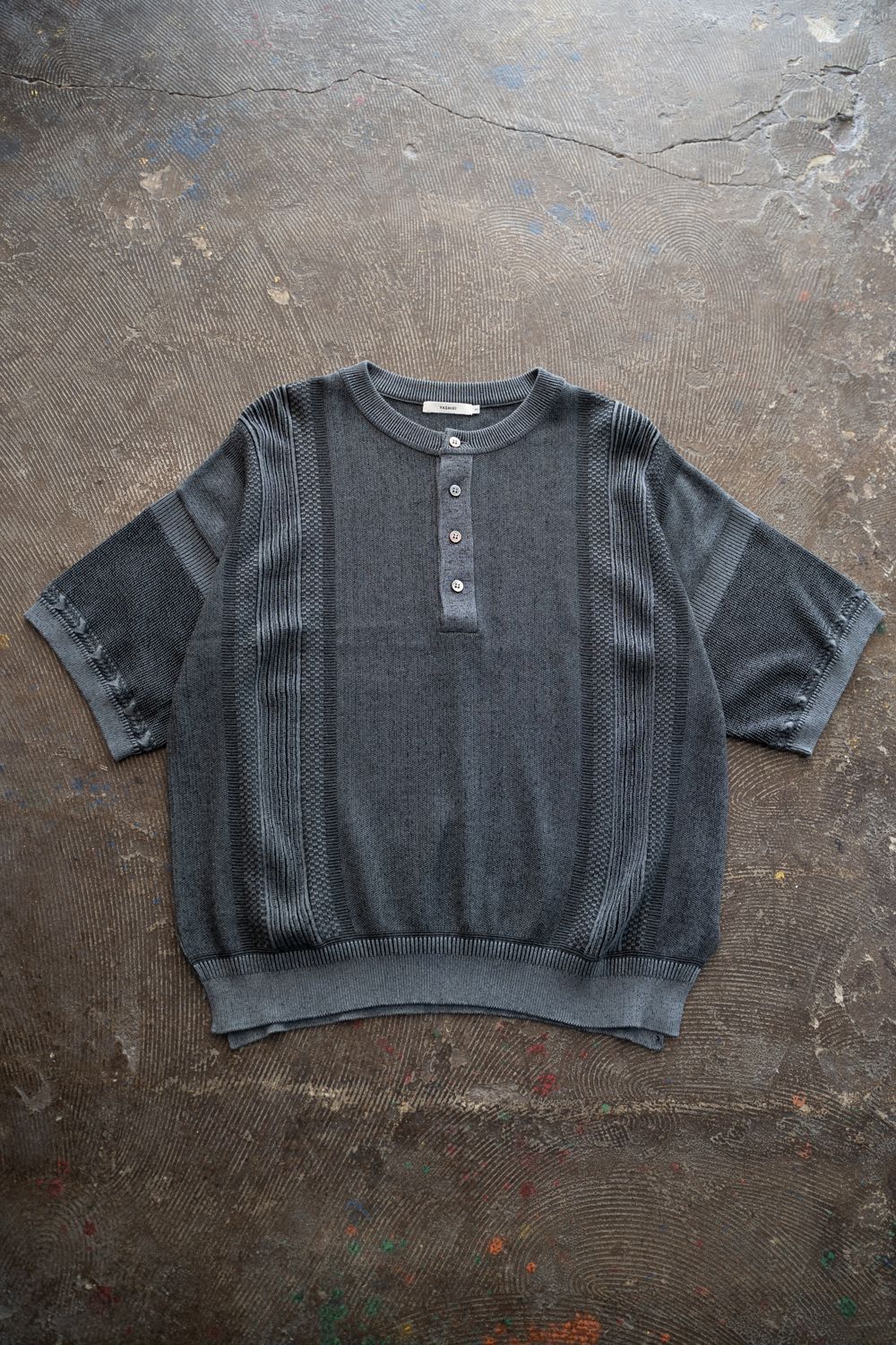 【26SS】Ryokufu Henley Knit(BLUE)