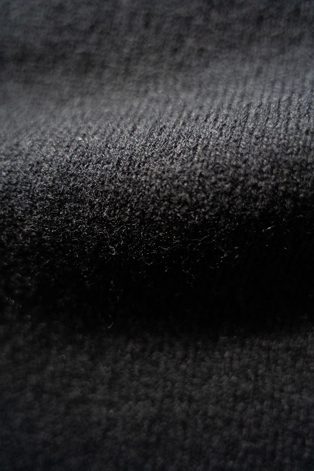 【ラスト1点】【24AW】ウール×シルク10Gクルーネックニット(BLACK)