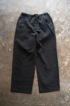 【ラスト1点】【24AW】ウール×コットンイージーパンツ(BLACK NAVY)