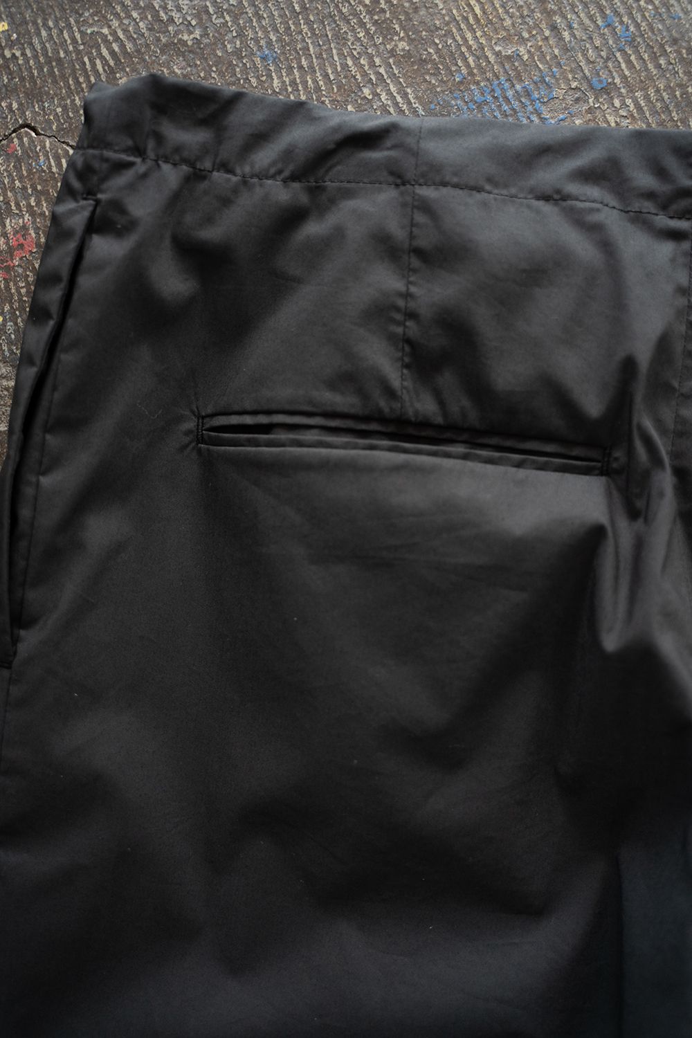 【ラスト1点】【25SS】T400 T/C Type-W Gathered Pants/T400 T/C タイプライターギャザードパンツ(BLACK)