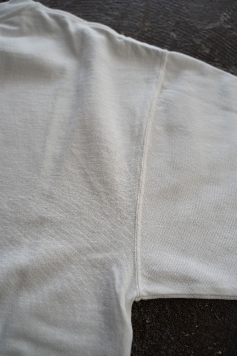 【ラスト1点】スビンコットン30/2吊り天竺半袖T(OFF WHITE)