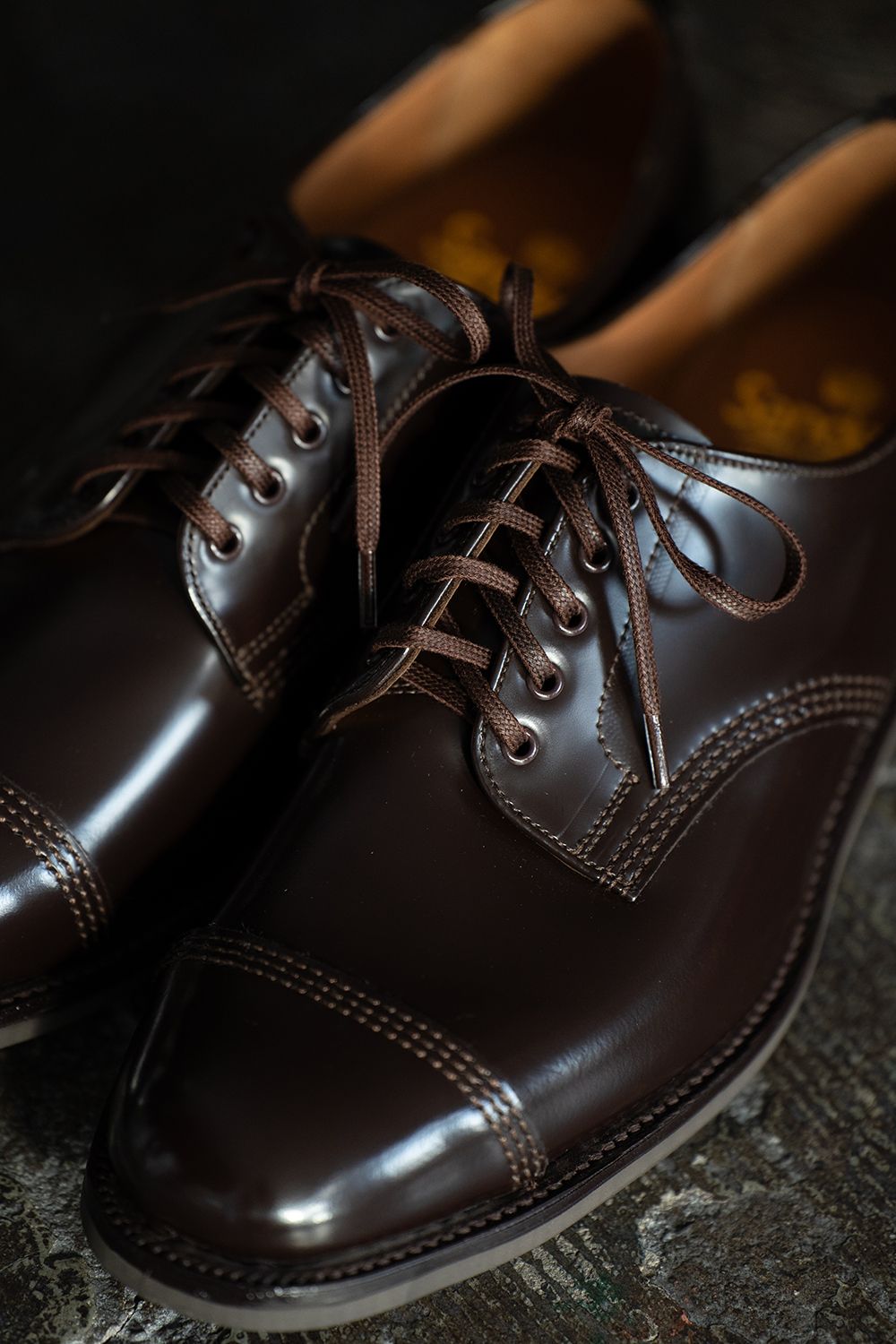 【定番人気】Military Derby Shoe(EBONY BROWN)【No.1128】