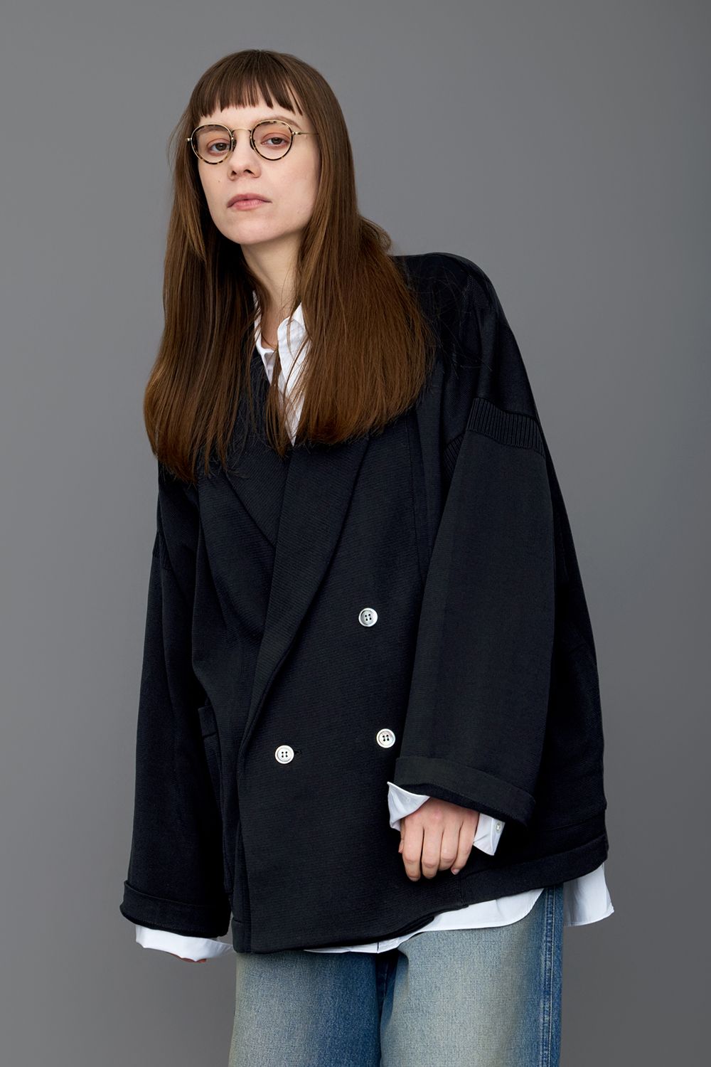 【ラスト1点】【26SS】Seion Short Double Jacket(BLACK)