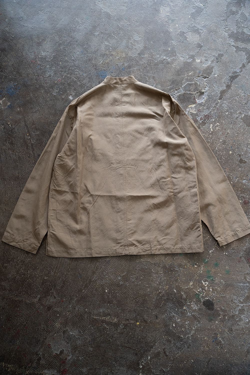 【ラスト1点】ラミー×キュプラシャツジャケット(KHAKI BEIGE)