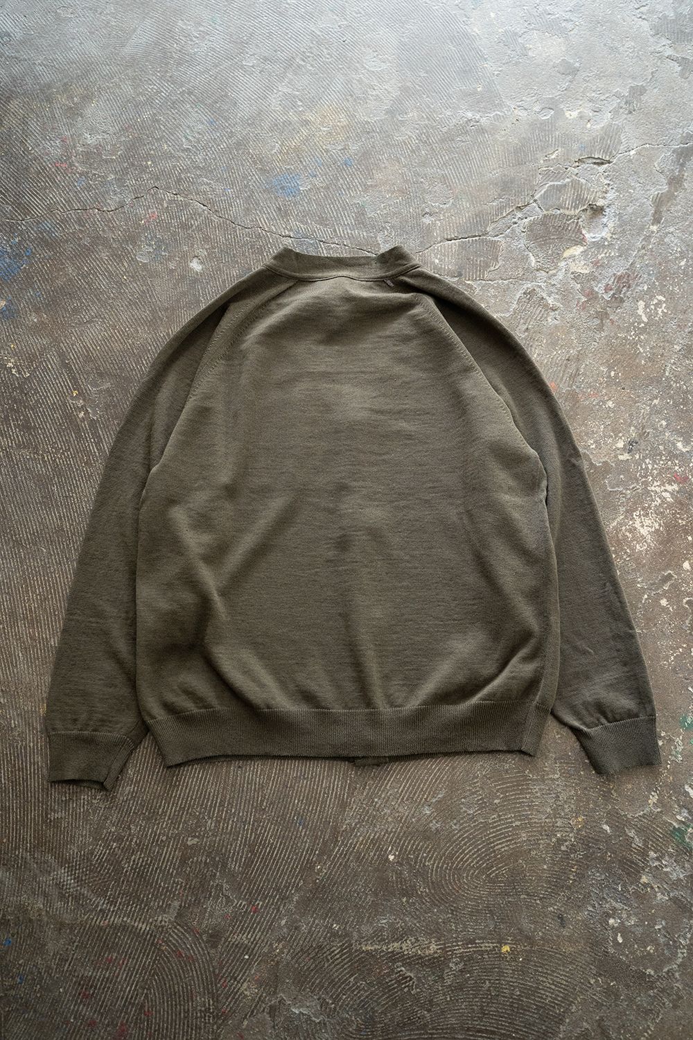 【ラスト1点】【23SS】リネン×コットンカーディガン(KHAKI GREEN)