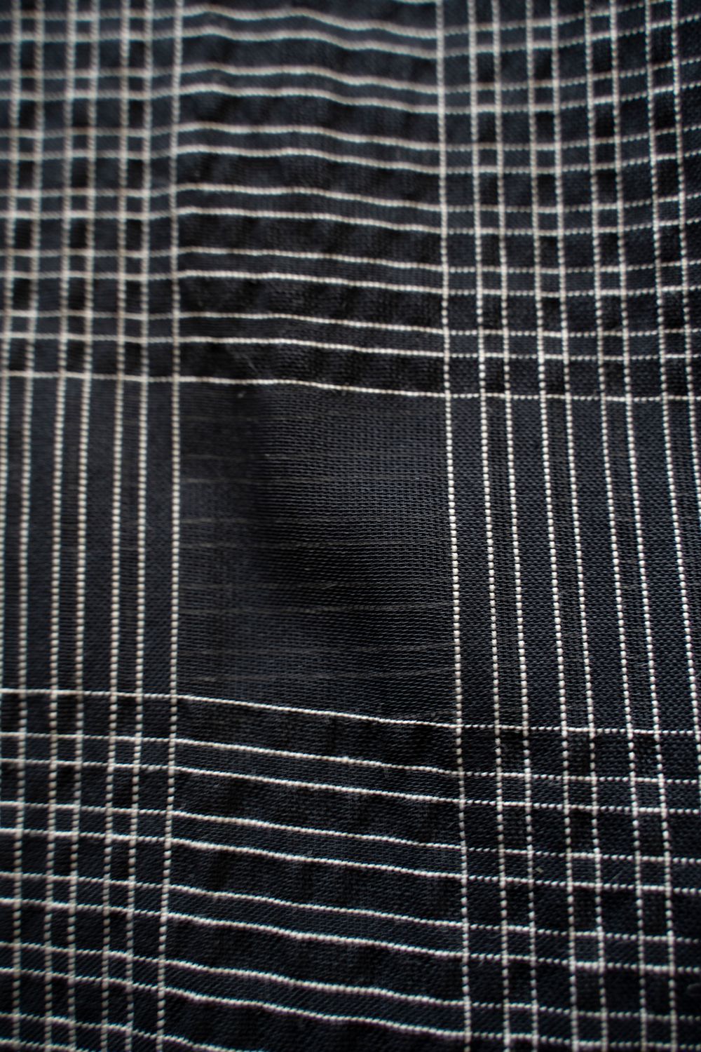 【ラスト1点】【25SS】Sheer Plaid H/S SH / シアーチェックハーフスリーブシャツ (BLACK)