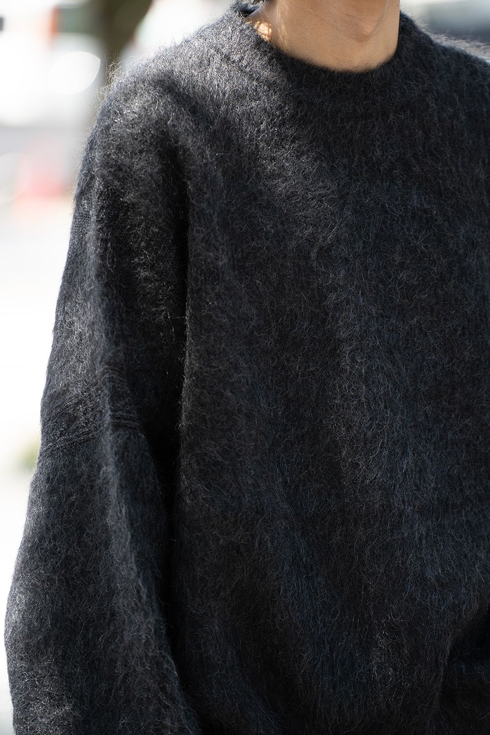 YASHIKI - 【ラスト1点】【24AW】Akane Mohair Knit(BLACK) | Salty YASHIKI - 【ラスト1点】【24AW】Akane Mohair Knit(BLACK) | Salty