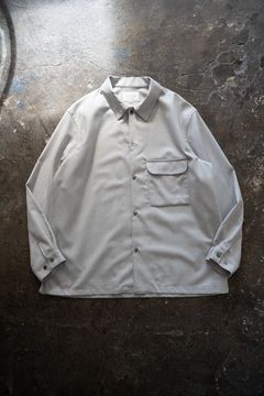 【ラスト1点】【24AW】Super120'sウールシャツ(LIGHT GRAY)