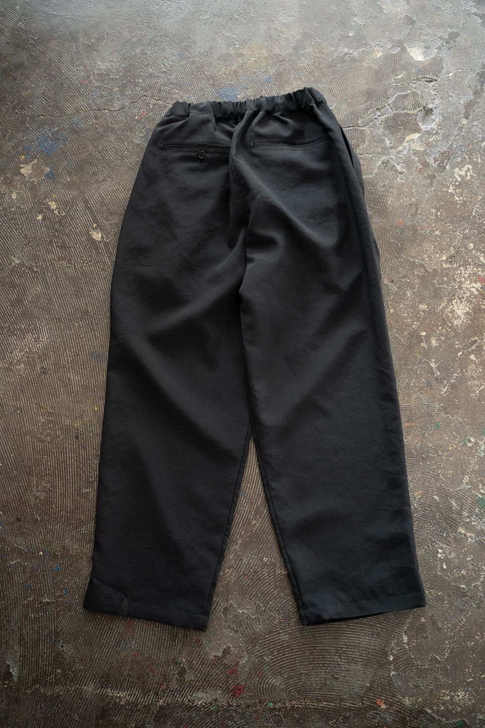 【ラスト1点】【25SS】ポリエステルオックス2タックイージースラックス(INK BLACK)