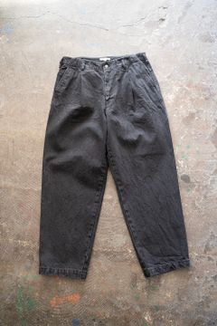 【ラスト1点】【22AW】Denim Tapered Pants(BLACK)