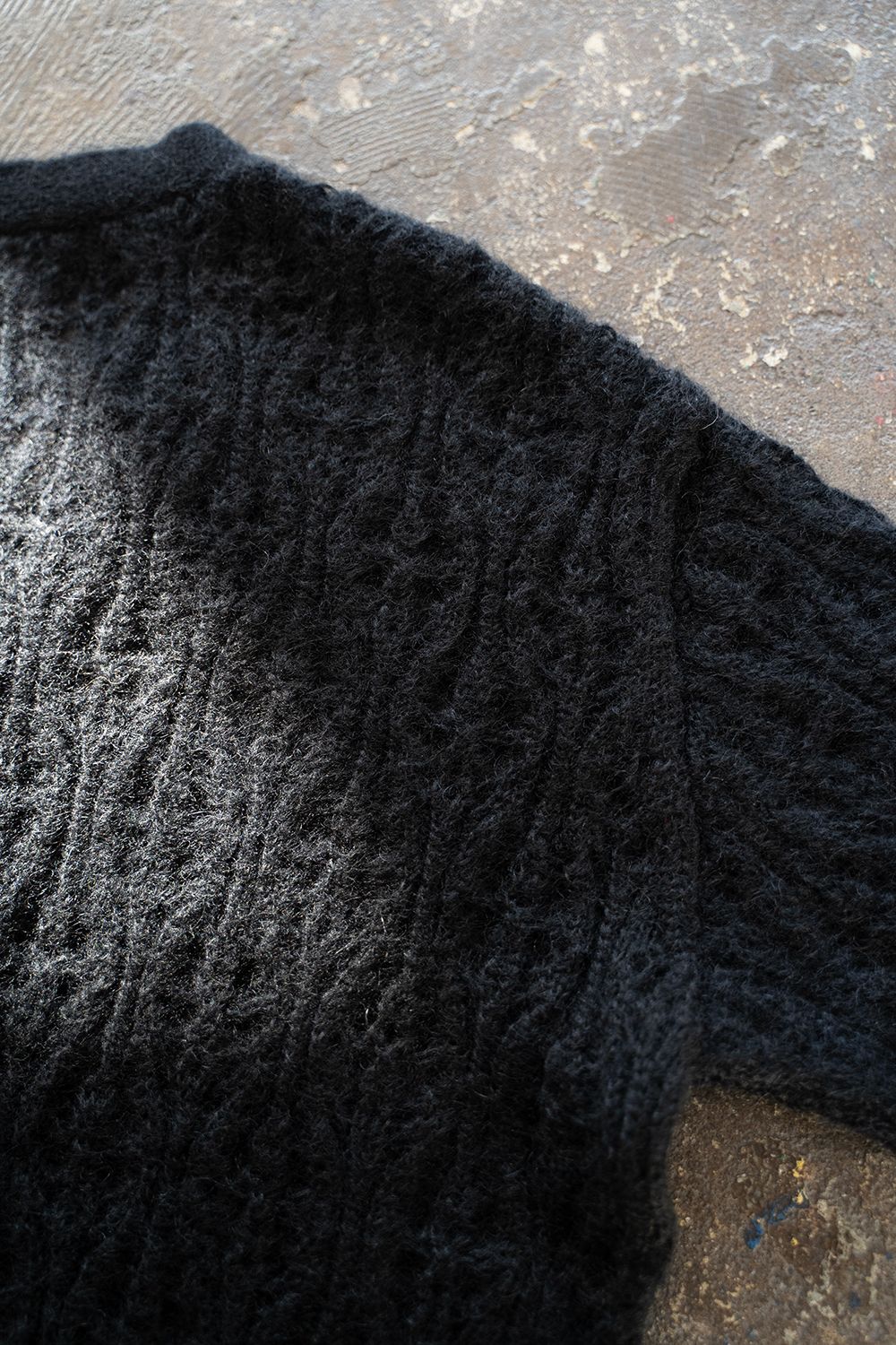 【ラスト1点】【24AW】Melt Cardigan/メルトカーディガン(BLACK)