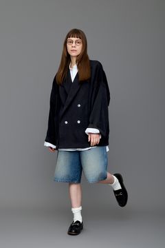 【ラスト1点】【26SS】Seion Short Double Jacket(BLACK)