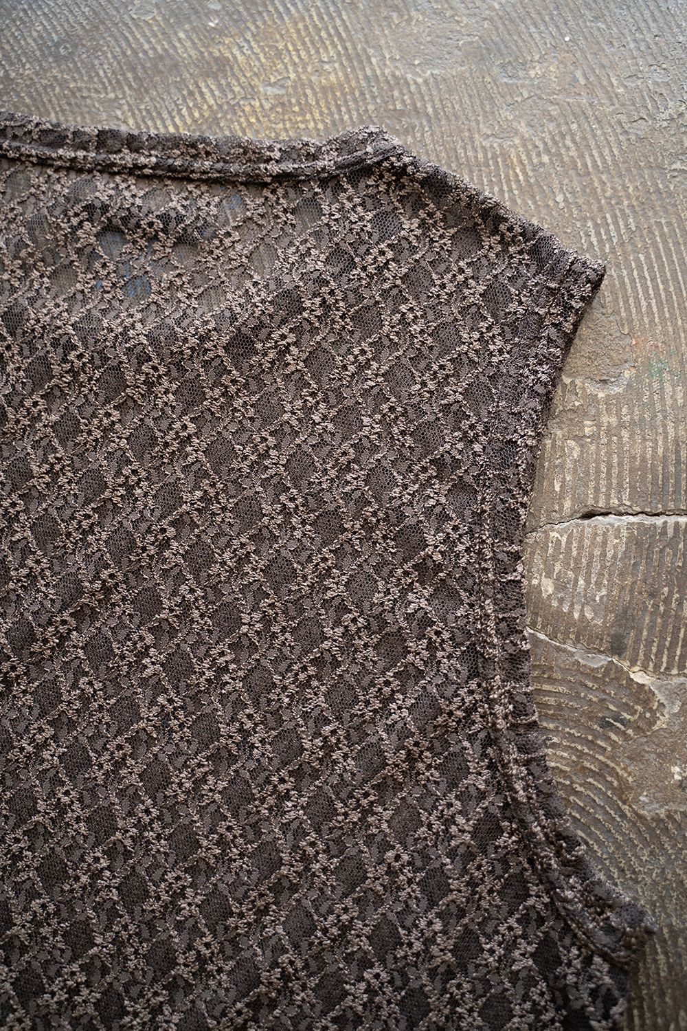 【24SS】Russell Lace No-Sleeve/ラッセルレースノースリーブ(BROWN)