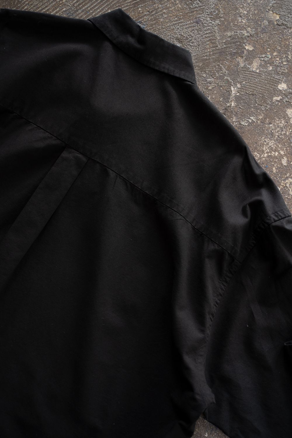 【ラスト1点】【26SS】コットン×ヘンプオーバーシャツ(INK BLACK)