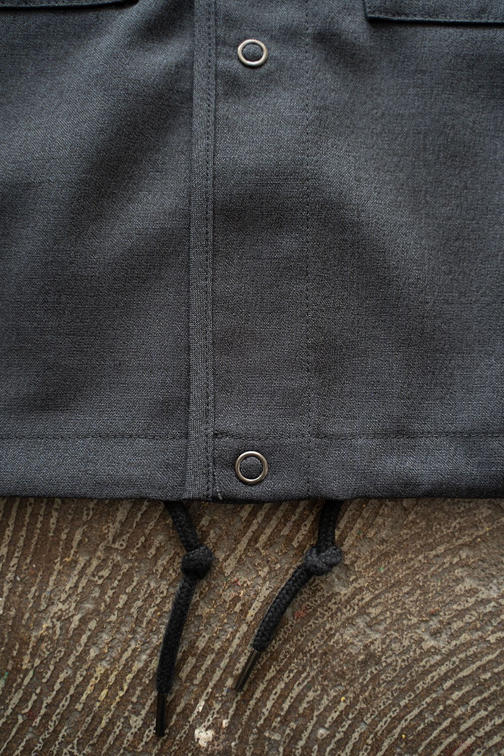 【ラスト1点】【25AW】モヘア混シャツジャケット(CHARCOAL)