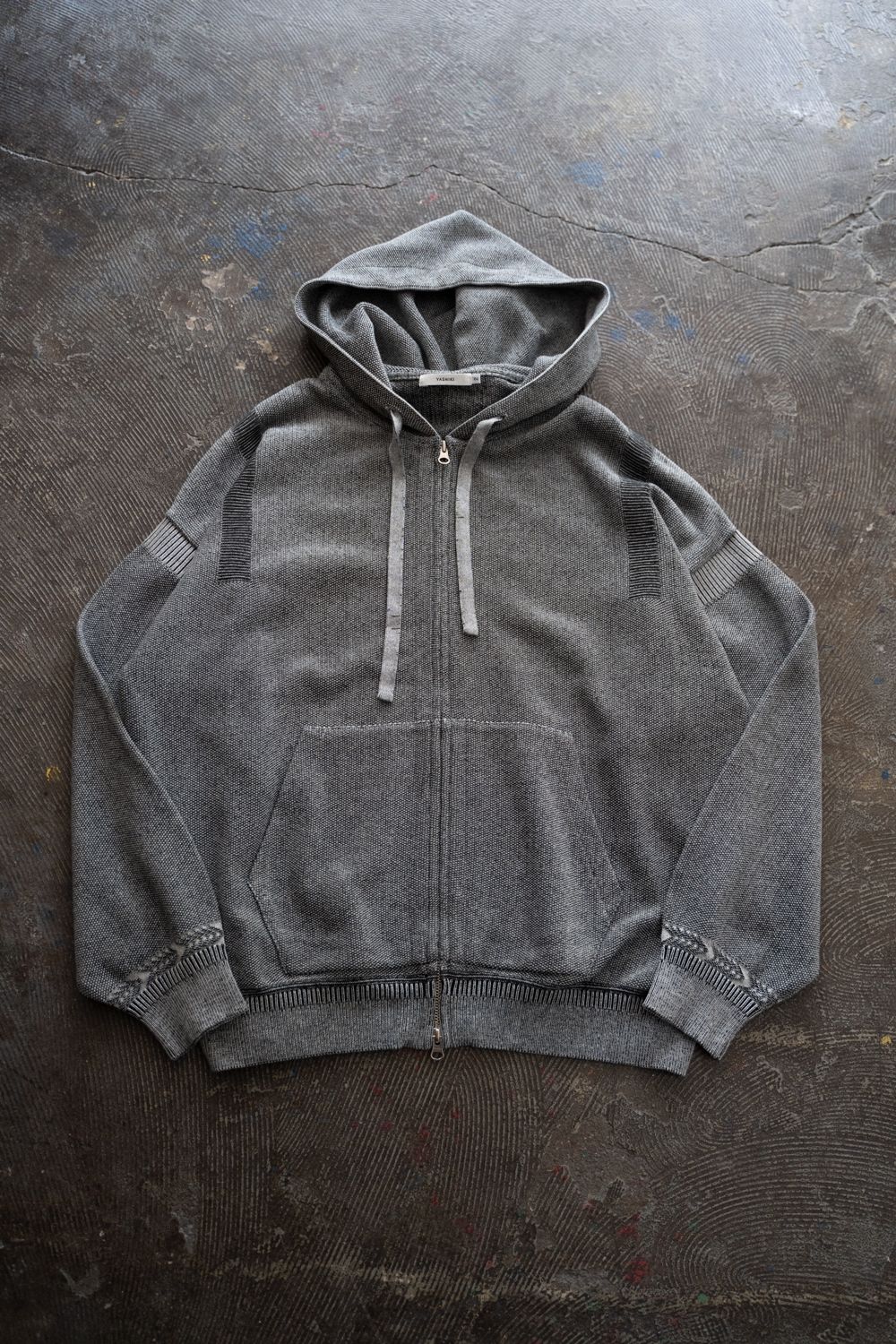 【26SS】Senshun Zip Hoodie(MIX GRAY)