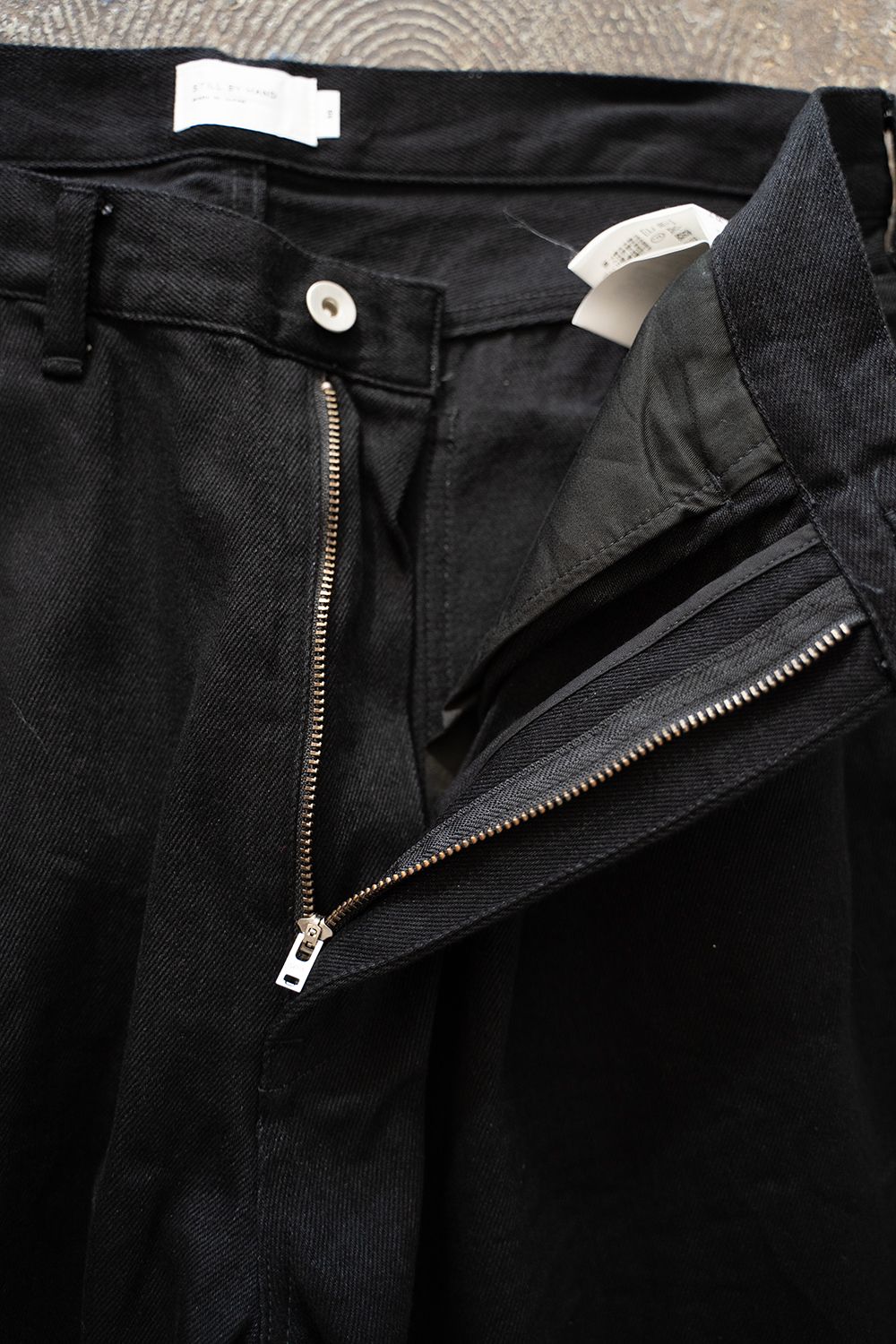 【ラスト1点】【24AW】インボックスタック12ozデニムパンツ(BLACK)